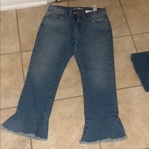 Zara Blue Flare Jeans